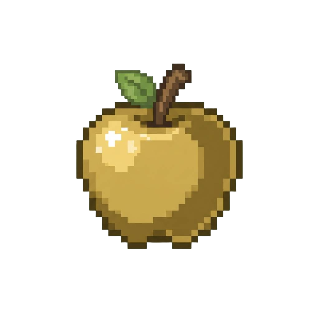 A Glittering Brassy Golden Apple
