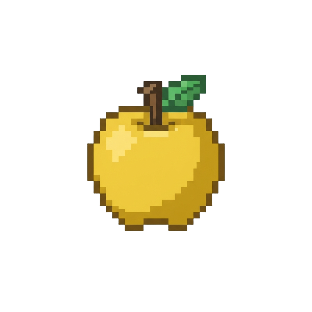 A Bright Sunlit Golden Apple