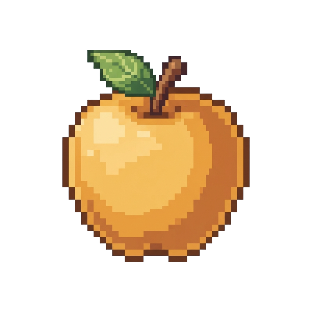 A Luminous Honey-gold Apple