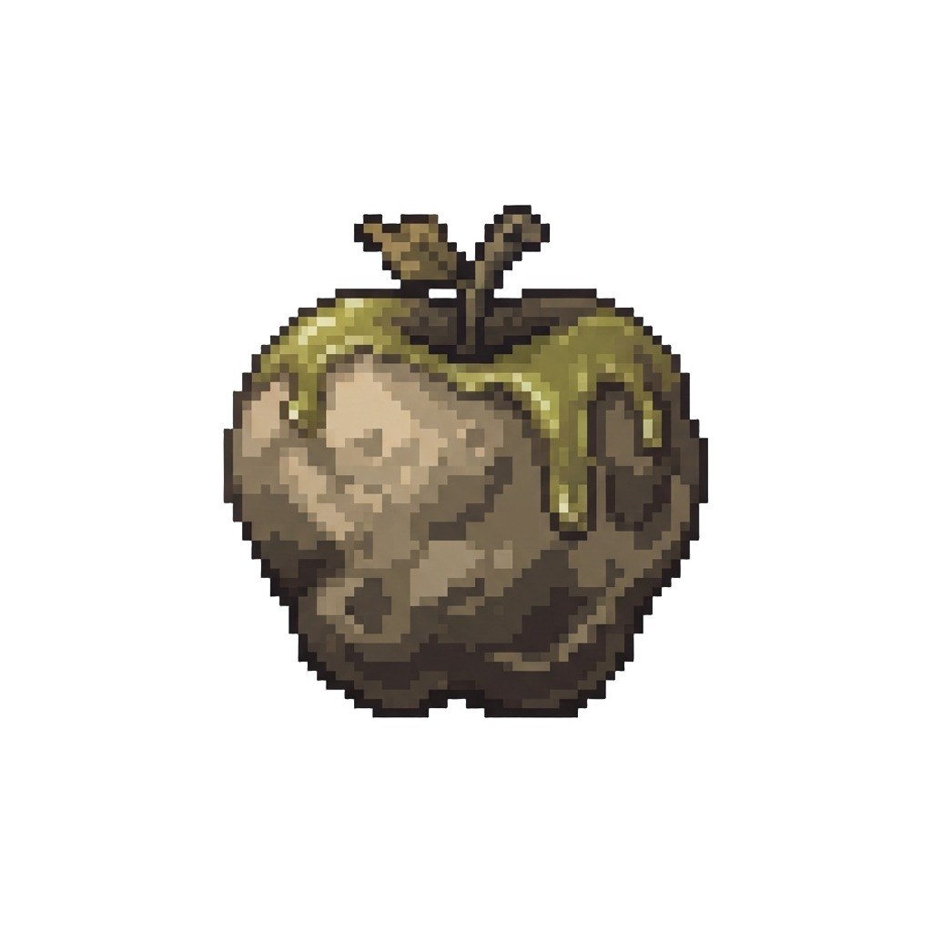 A Slimy Brown Mushy Apple