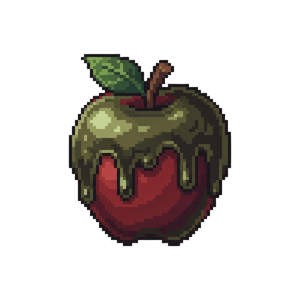 A Murky Ooze-covered Apple