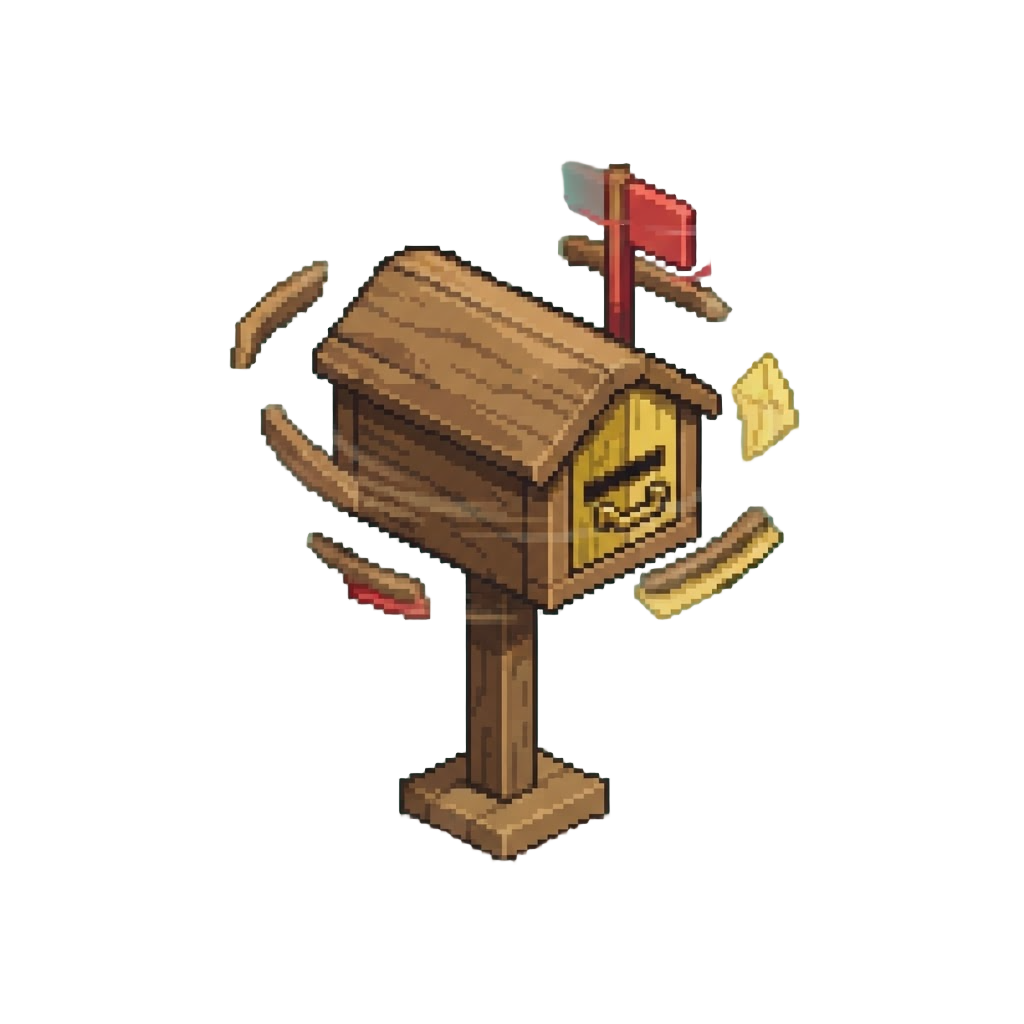 A Whirling Wooden Mailbox