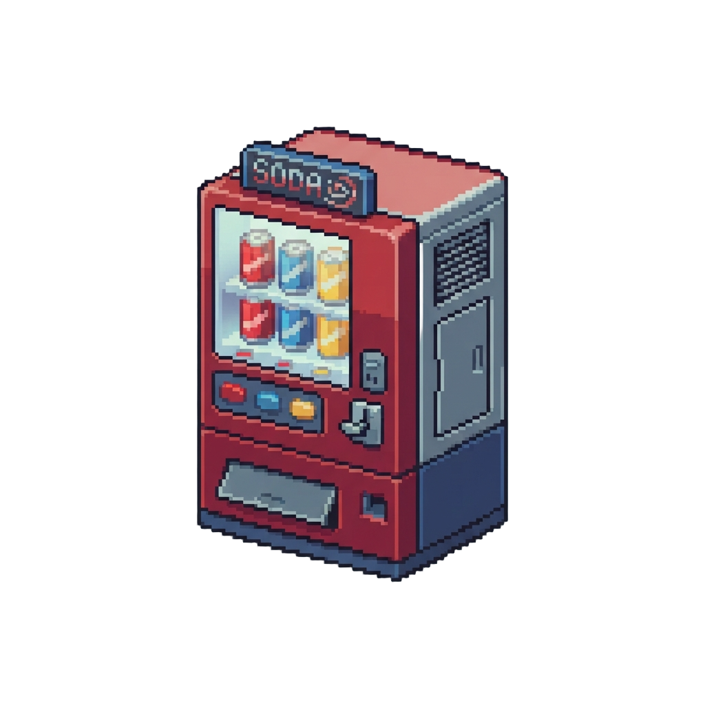 A Whirling Soft Drink Vending Machine