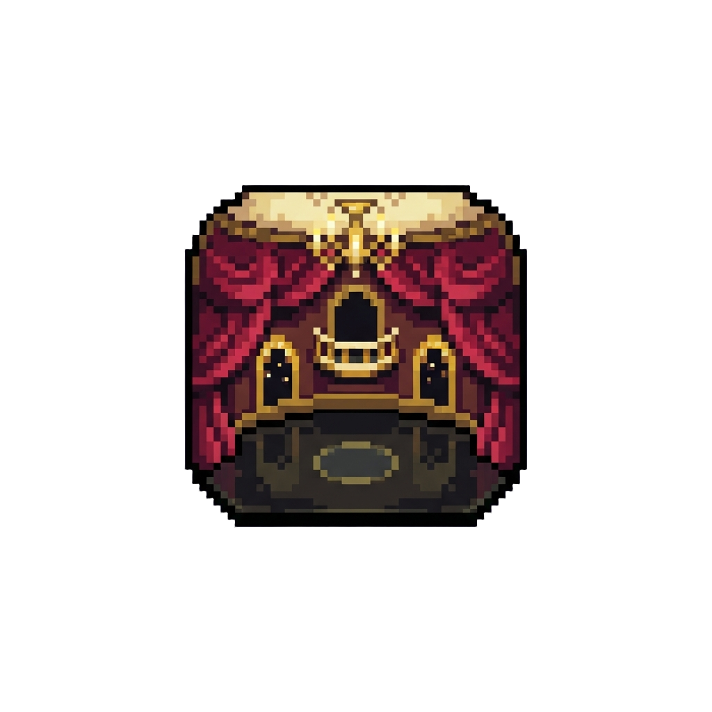 A Bizarre Velvet-draped Ballroom