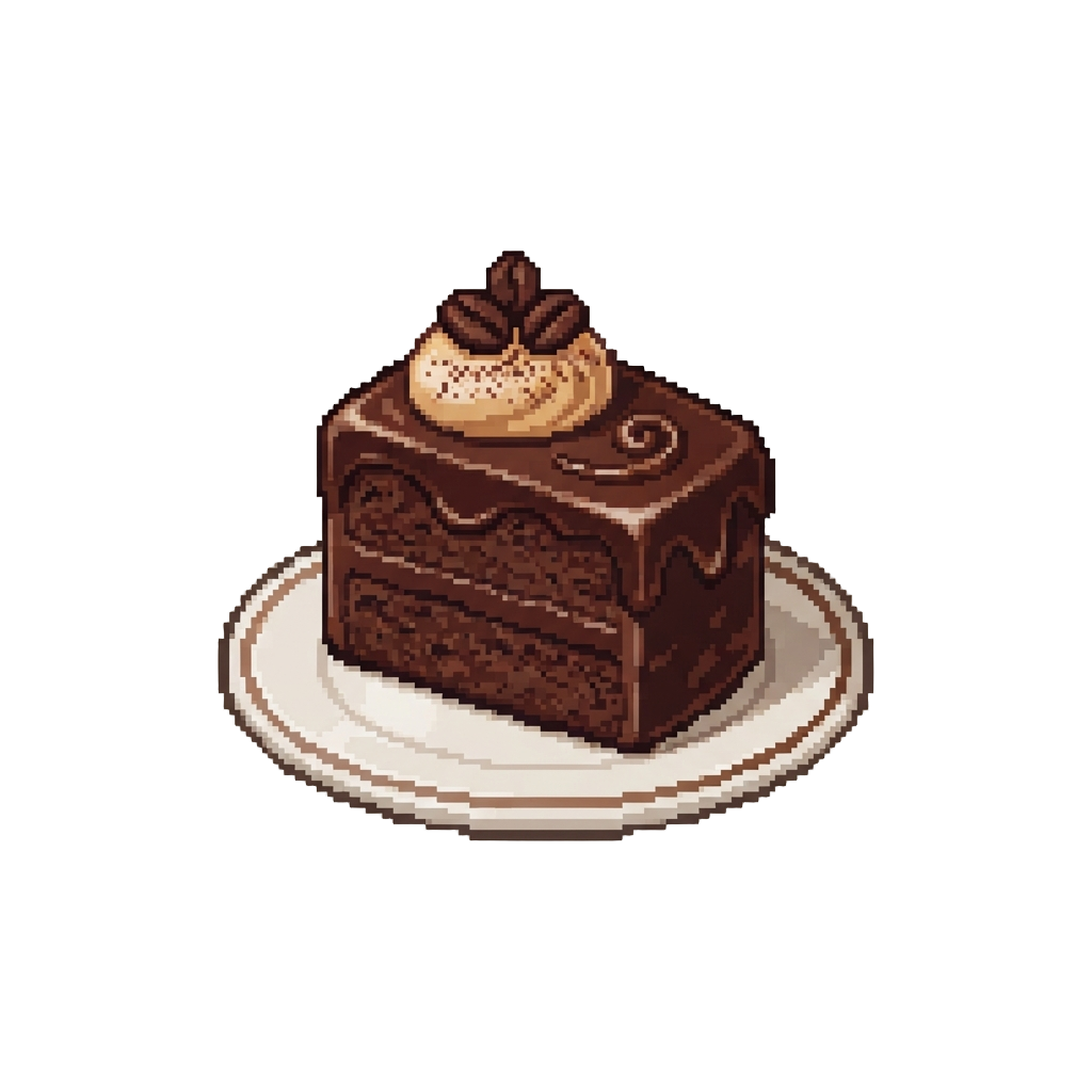 A Chocolate Fudge Cake with Espresso