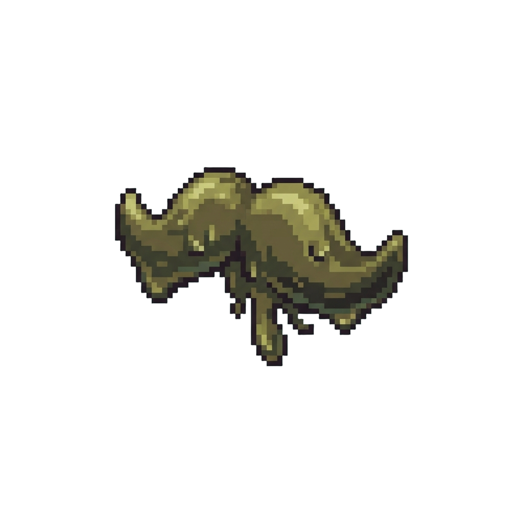 A Gooey Mustache Shape