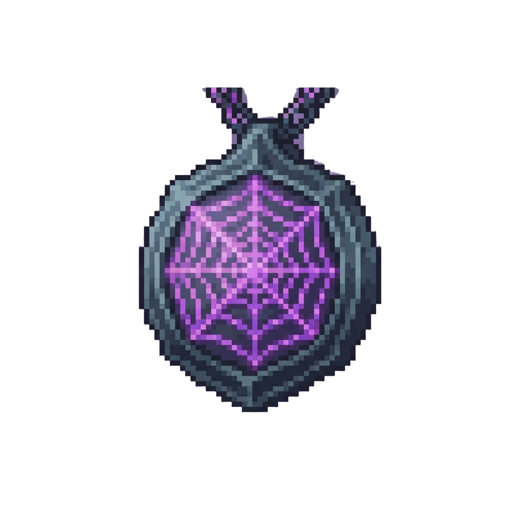 Glowing Violet Web Pattern Highlights
