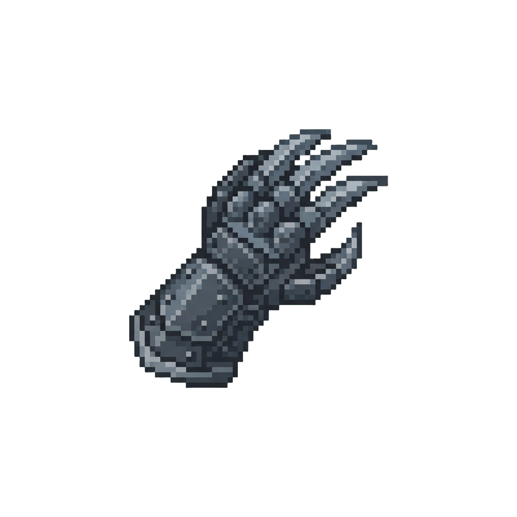 A Heavy Titanium Claw Gauntlet
