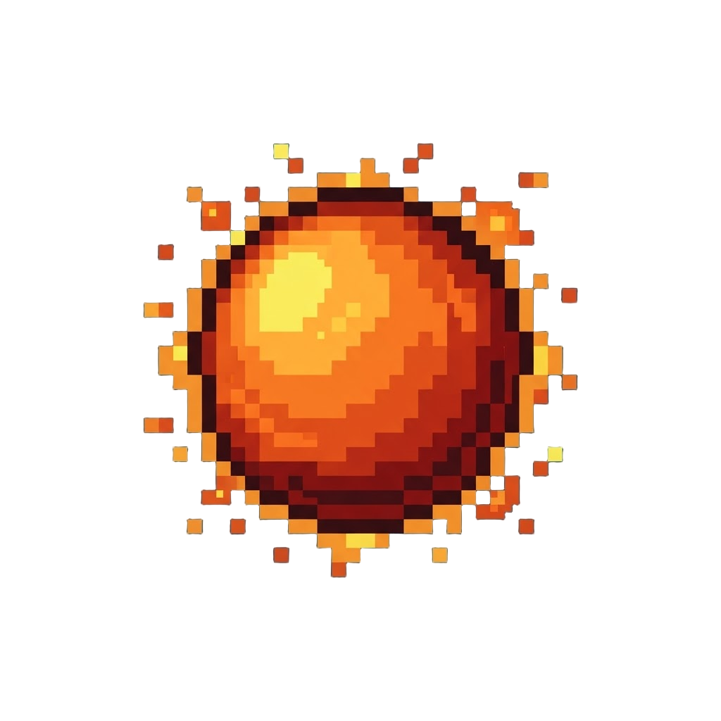 Pulsing Orange Cosmic Heat