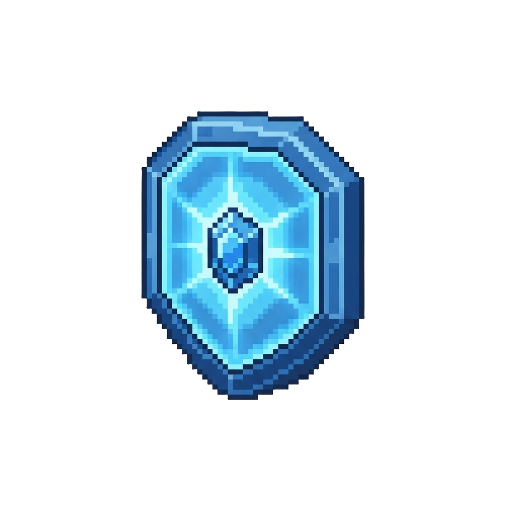 A Glowing Blue Energy Shield