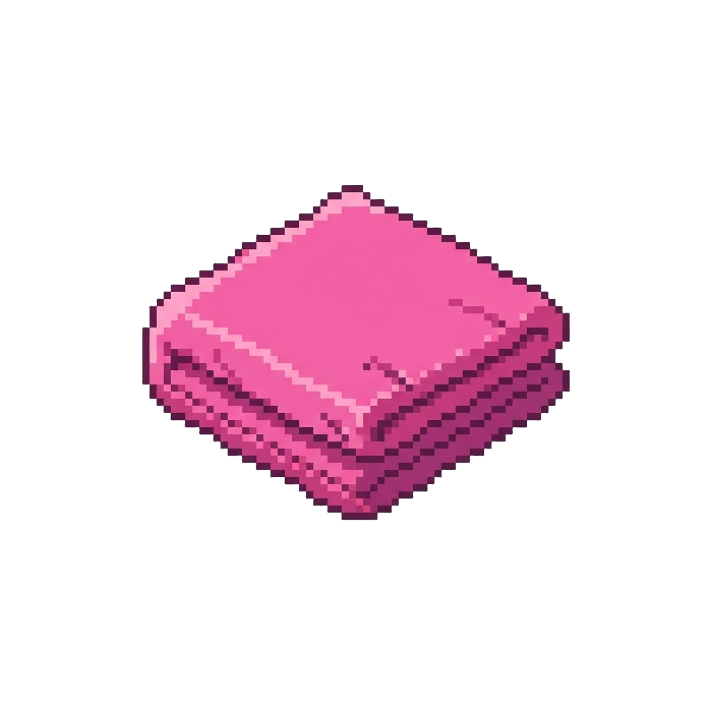 A Oversized Neon Pink Lab Towel