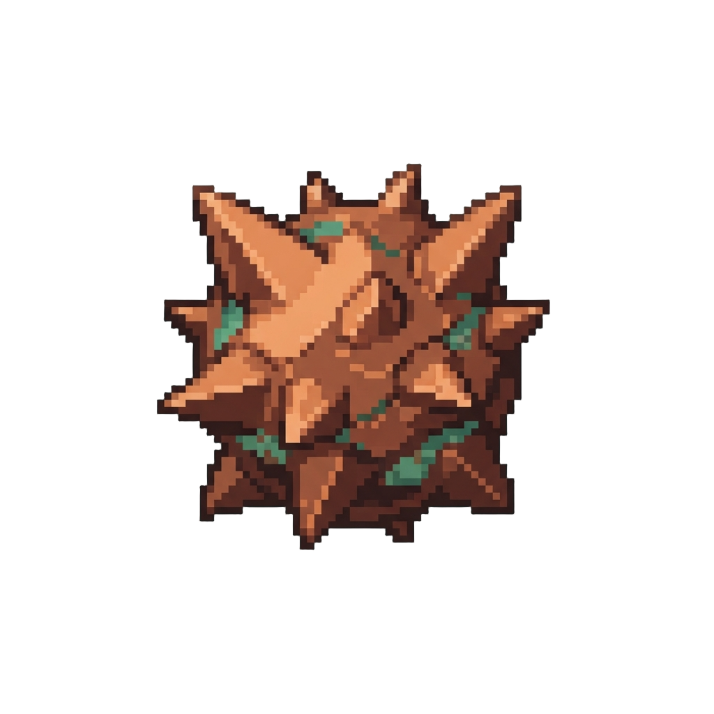 A Spiky Copper Meteor