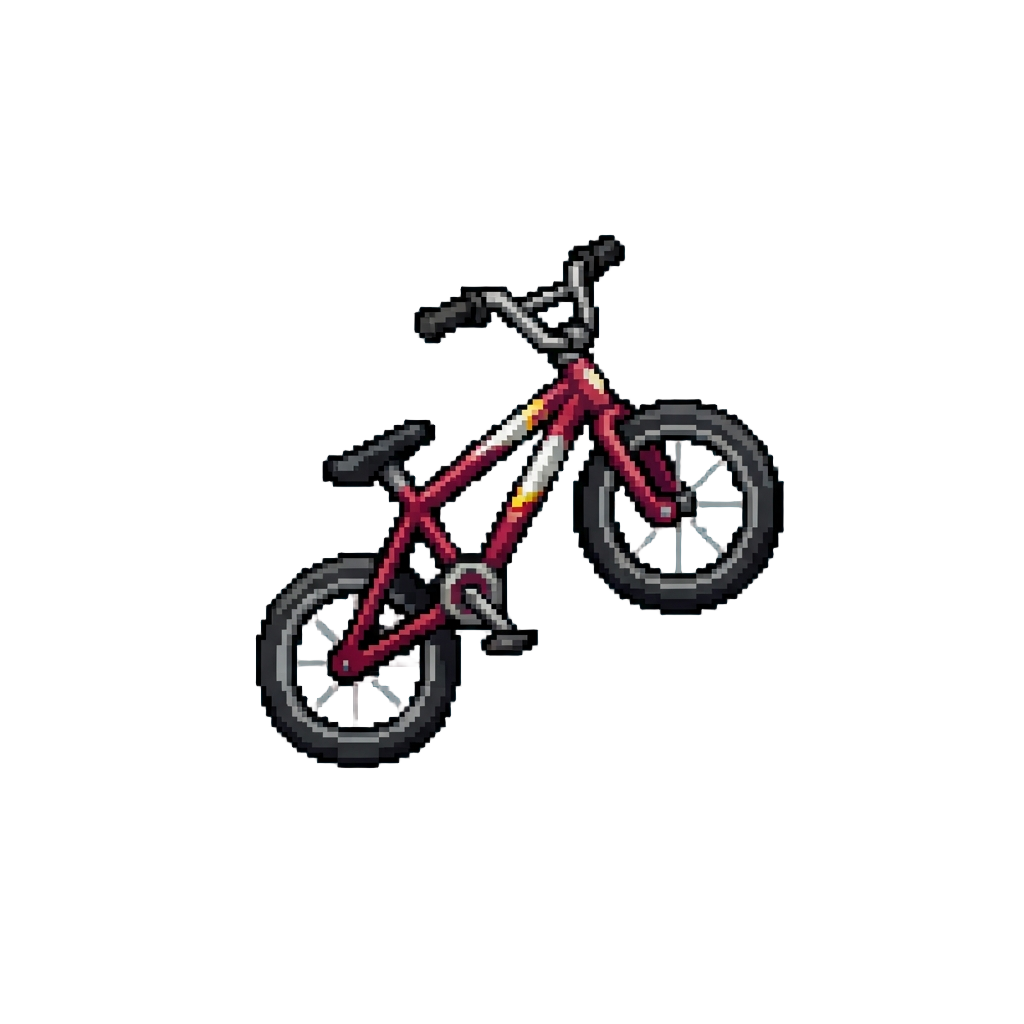 A Two-wheel Bicycle Balance Stunt
