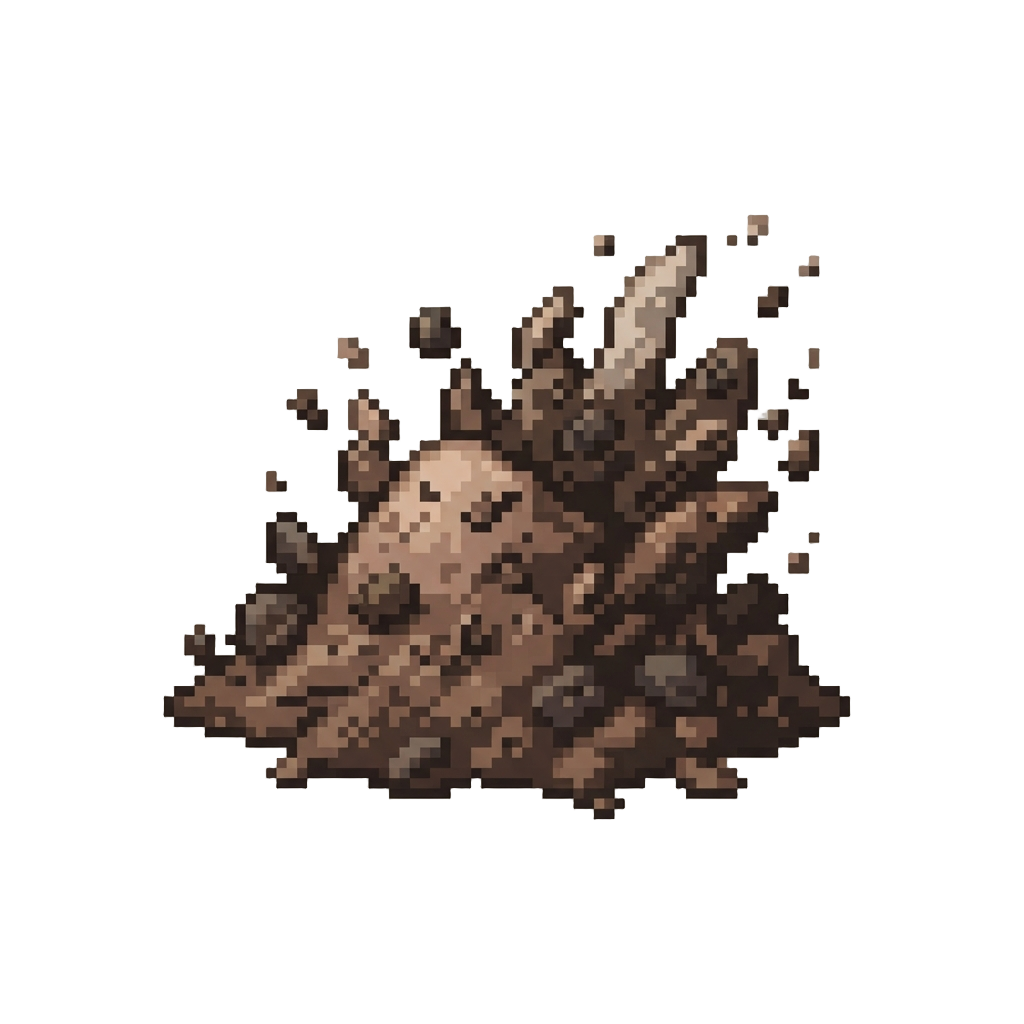 A Massive Dirt Splash Mound