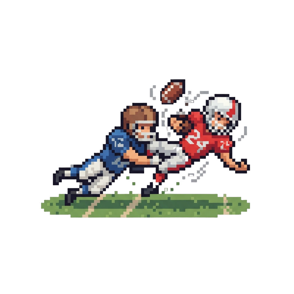 A Sudden Vicious Tackle Knocking the Perspective Down