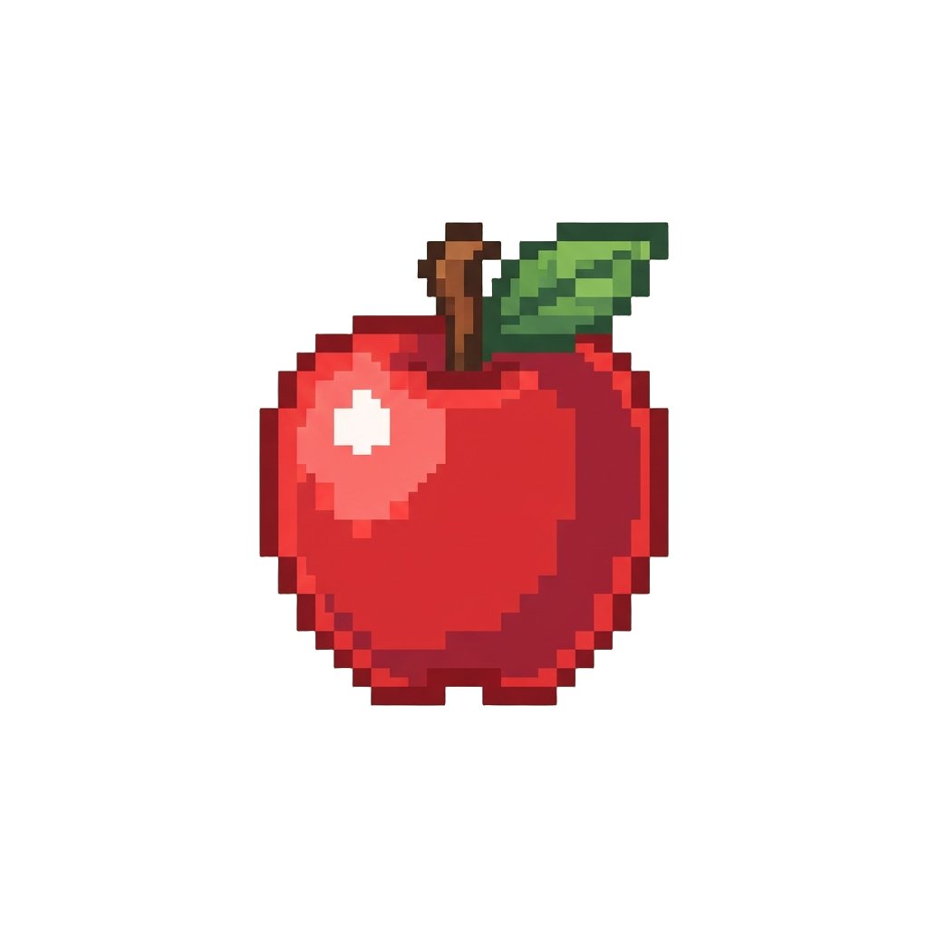 A Shiny Red Apple