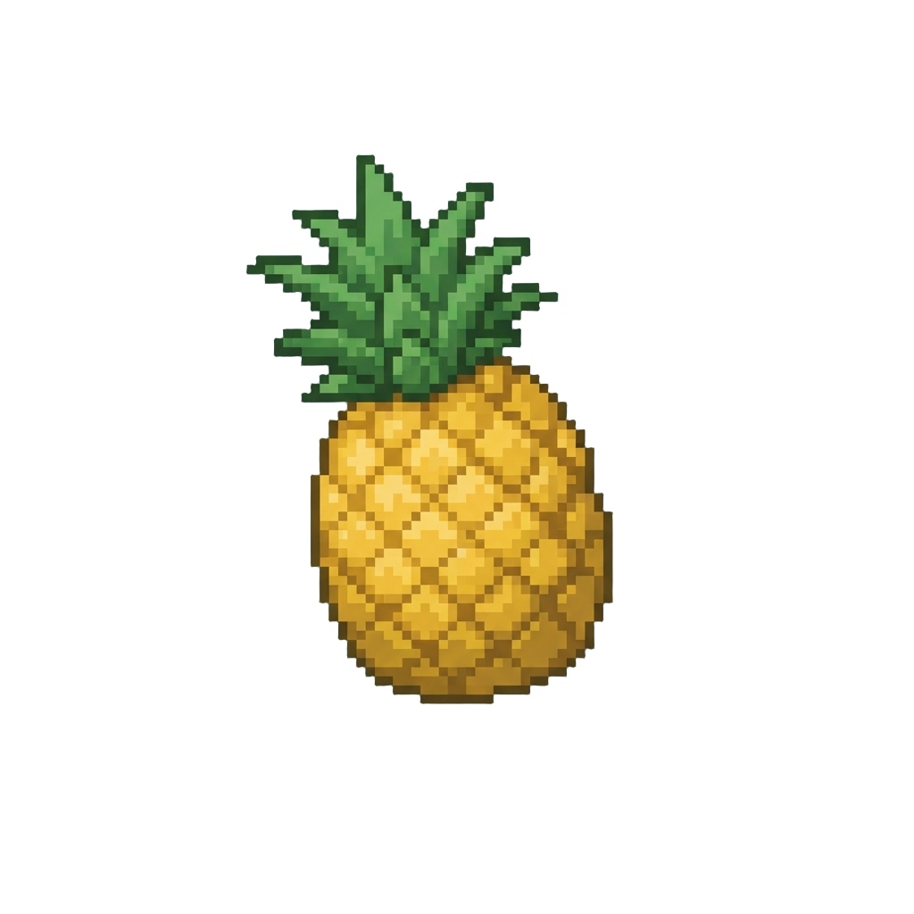 A Ripe Golden Pineapple
