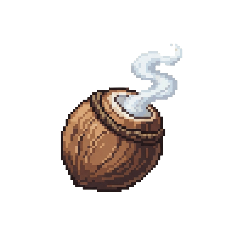 A Smoking Trick Coconut