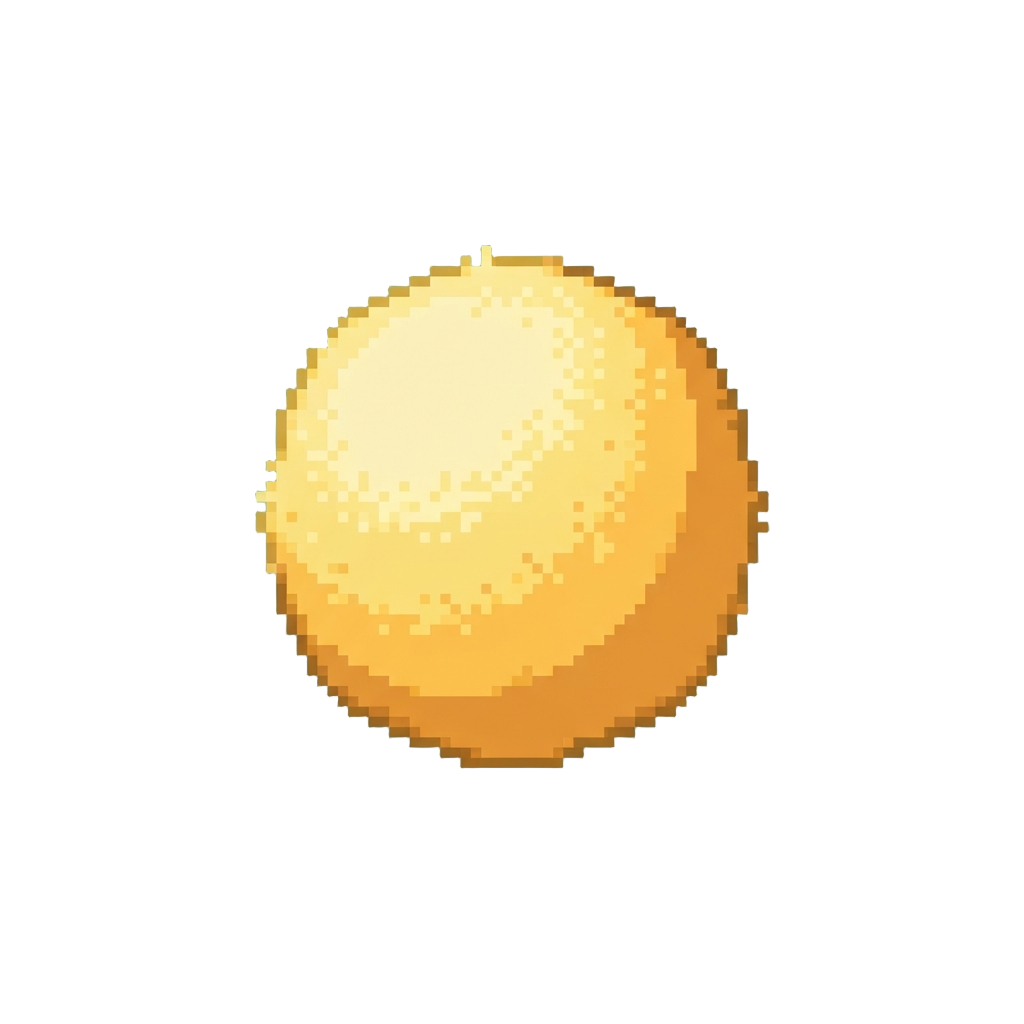 A Fuzzy Yellow Marshmallow Ball