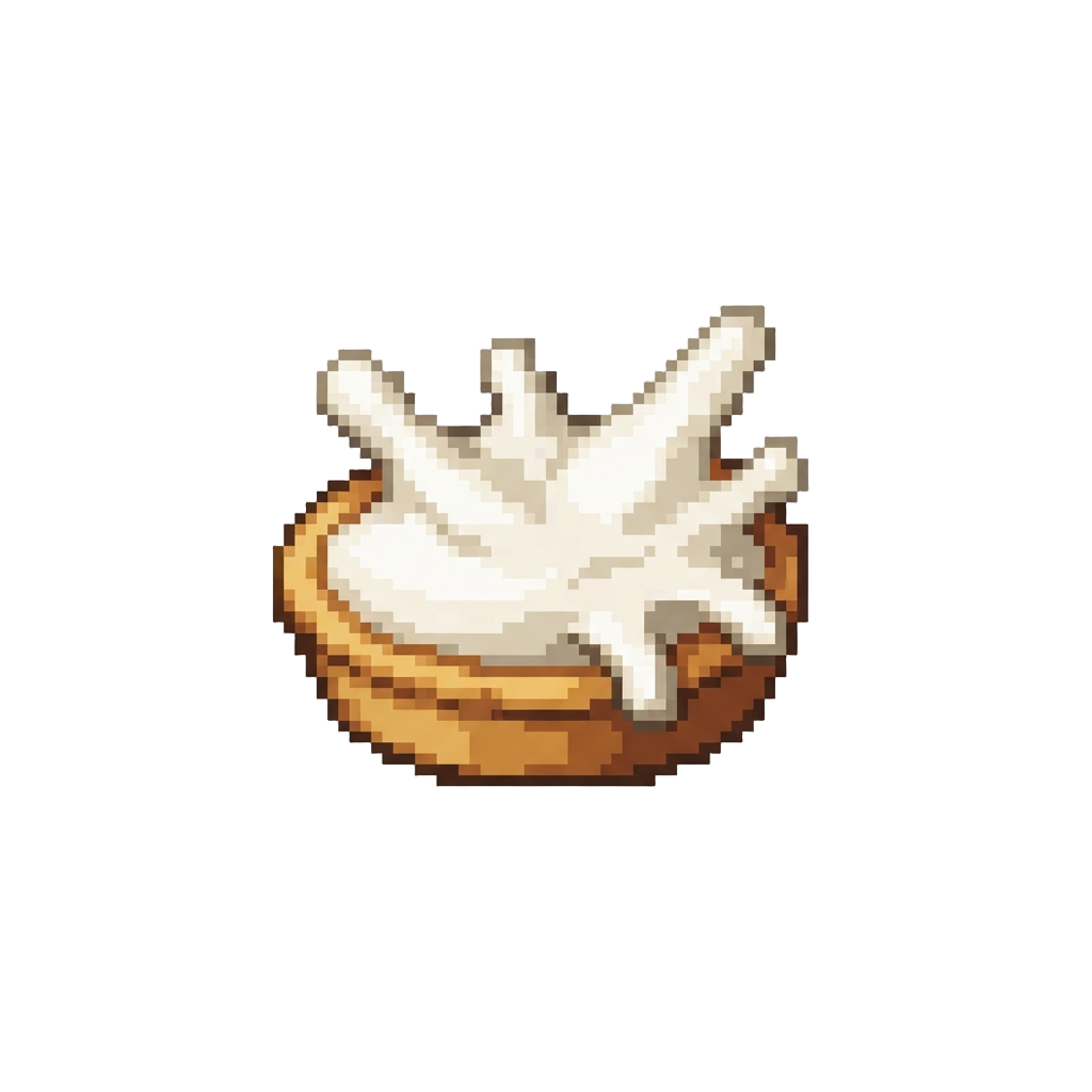 A Sudden Mild Splat of Bright Cream Pie Right in Front