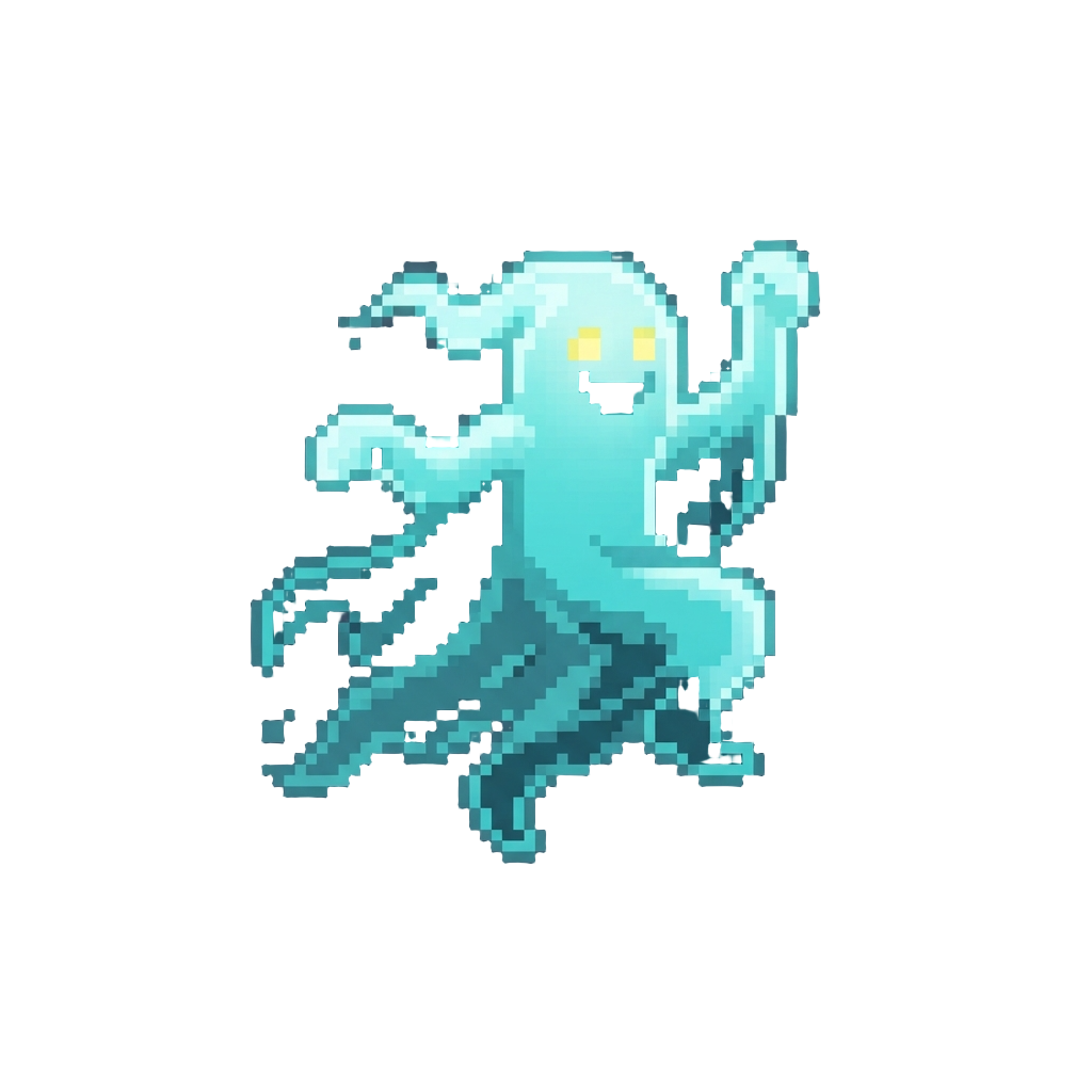 A Faint Luminous Ghost Re-enacting an Ancient Halloween Dance