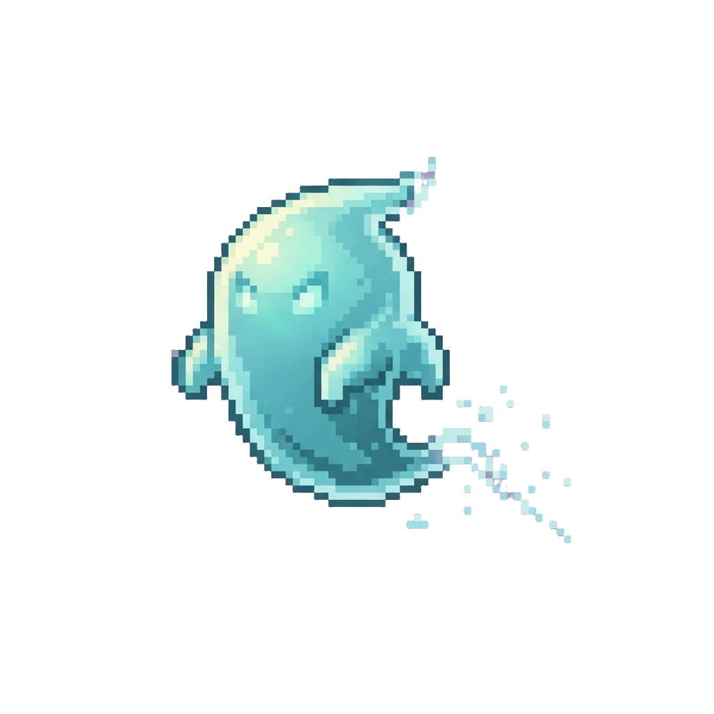 A Floating Ethereal Spirit Leaving a Trail of Spectral Stardust