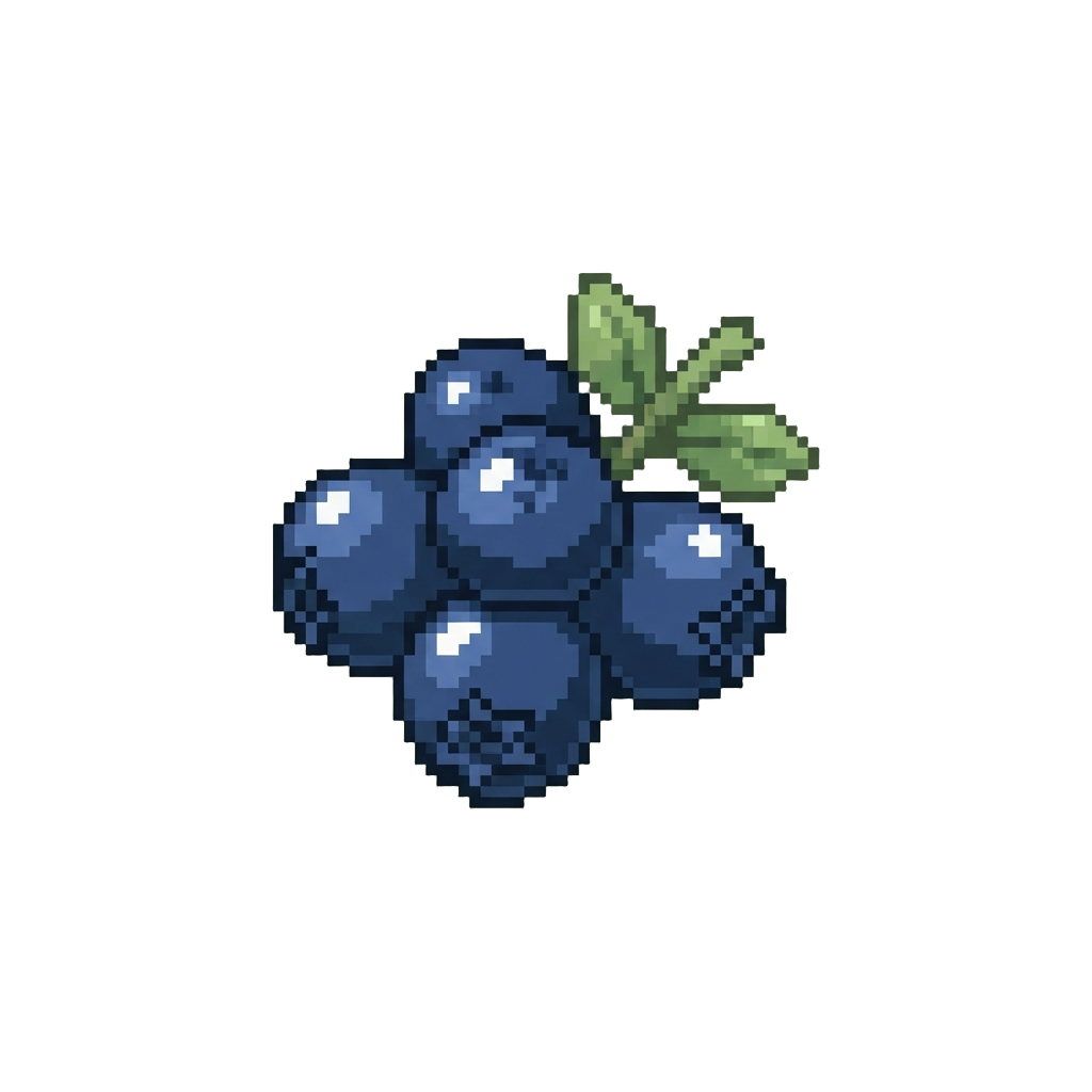 A Sweet Rain of Glossy Organic Blueberries