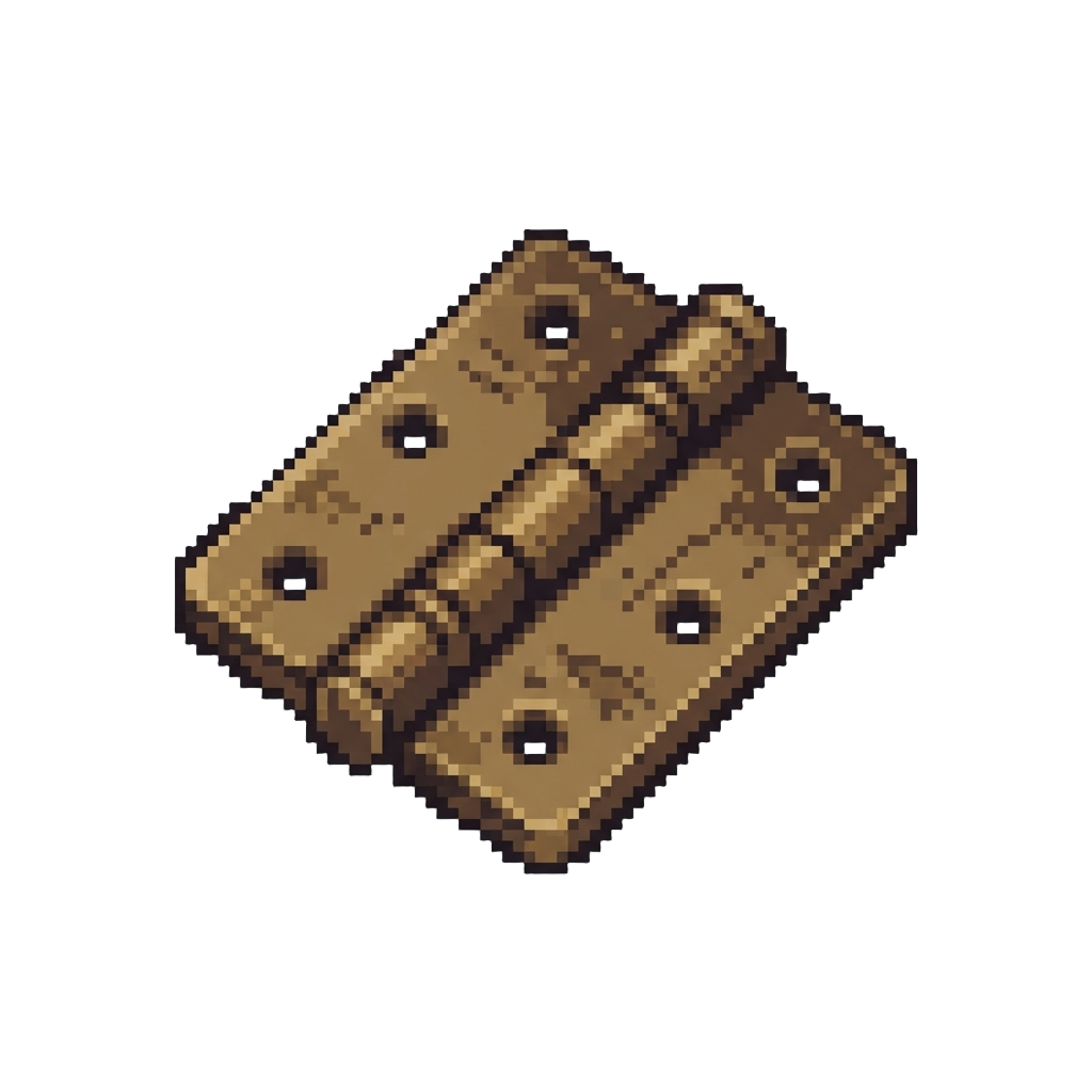 A Heavy Shower of Antique Brass Door Hinges