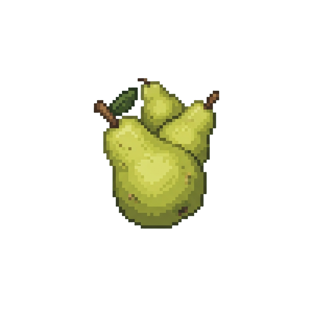 A Downpour of Fresh Ripe Organic Pears