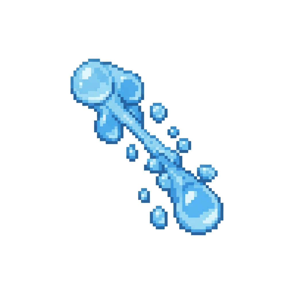 A Refreshing Cascade of Clear Water Droplets