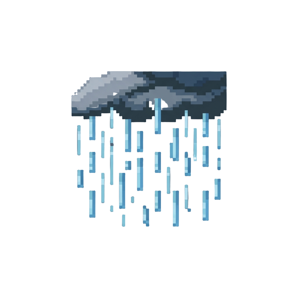 A Steady Downpour of Gentle Rain Drops