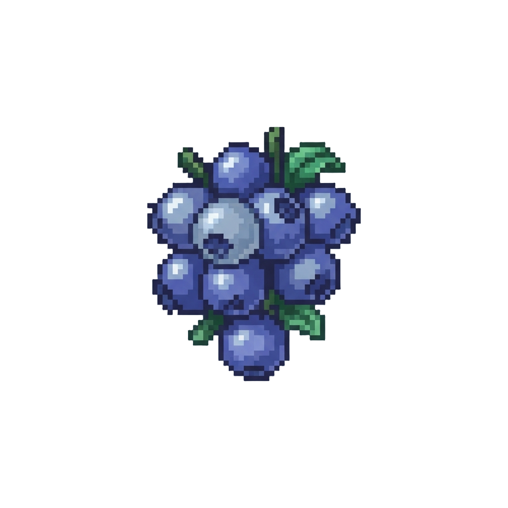 A Downpour of Oversized Juicy Wild Blueberries