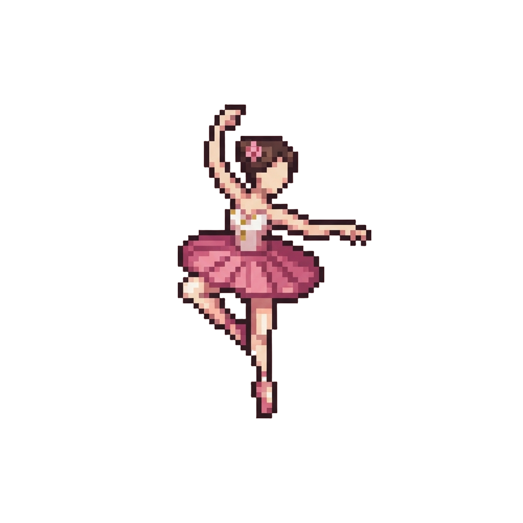 A Elegant Theatrical Ballet Pirouette