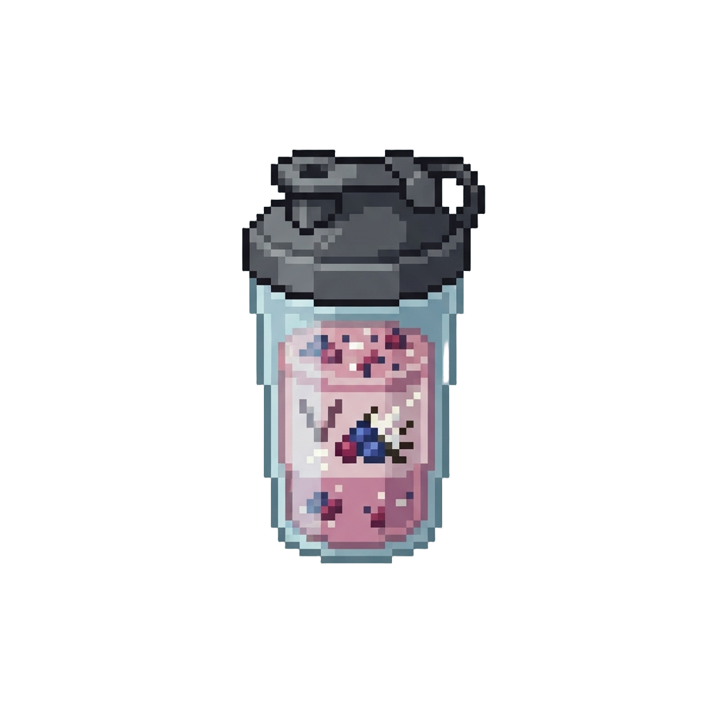 A Workout-fuel Berry Vanilla Protein Shake