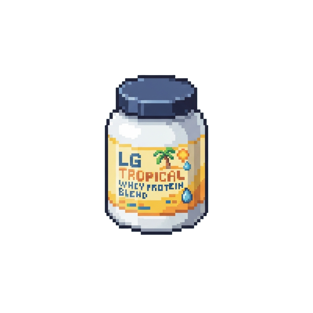 A Lean-gains Tropical Whey Protein Blend