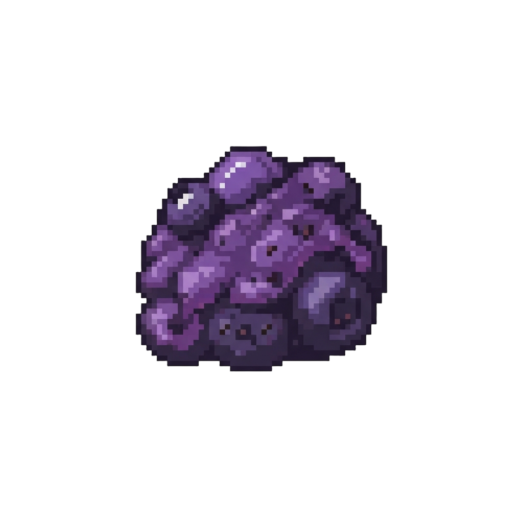 A Thick Purple Blueberry Pulp Burst