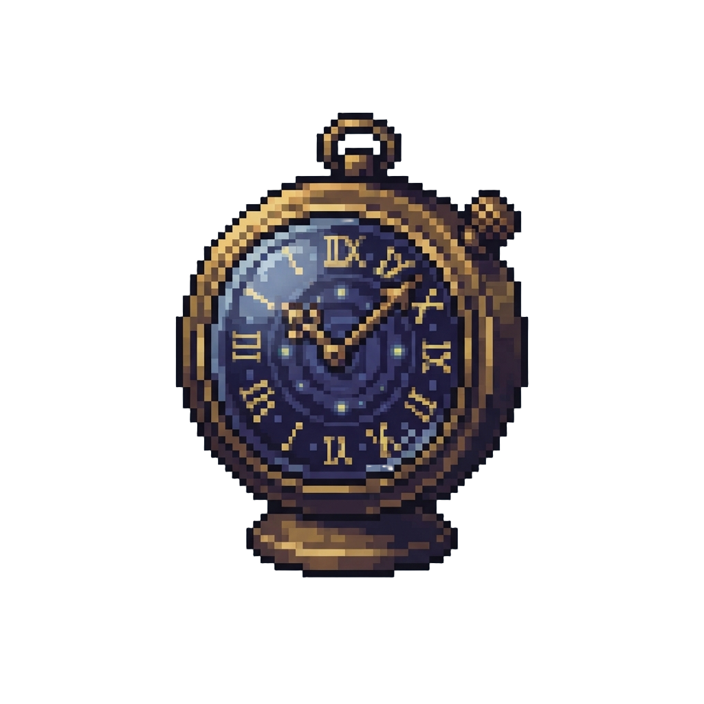 A Clock with Numbers Dancing Upside Down in Circles