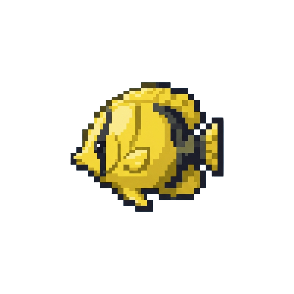 A Tiny Yellow Butterflyfish