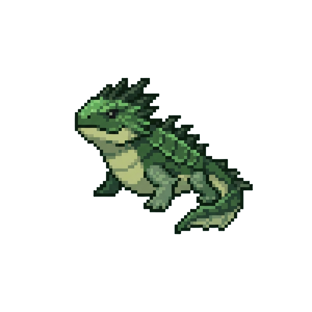 A Spiky Prehistoric Aquatic Lizard