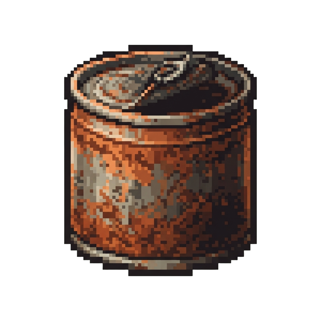 A Rusty Discarded Tin Can