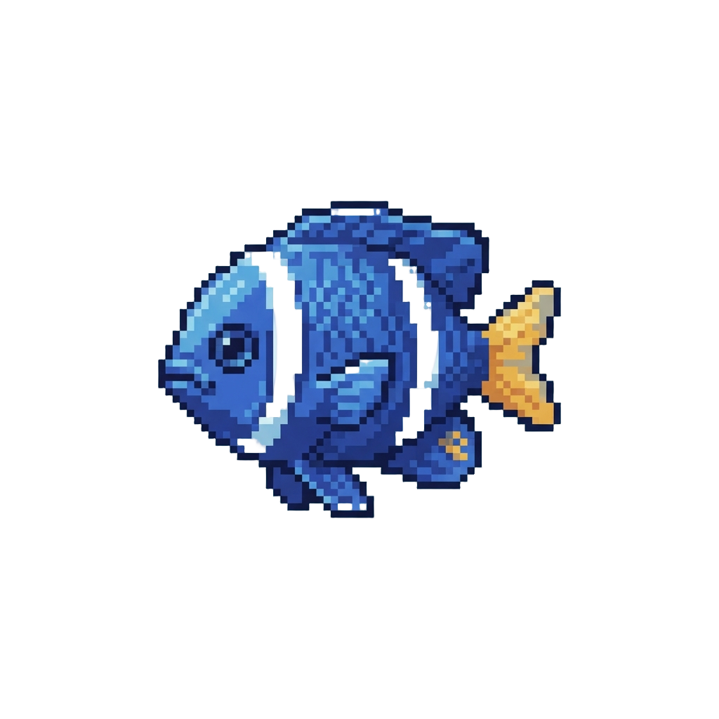 A Tiny Striped Damselfish