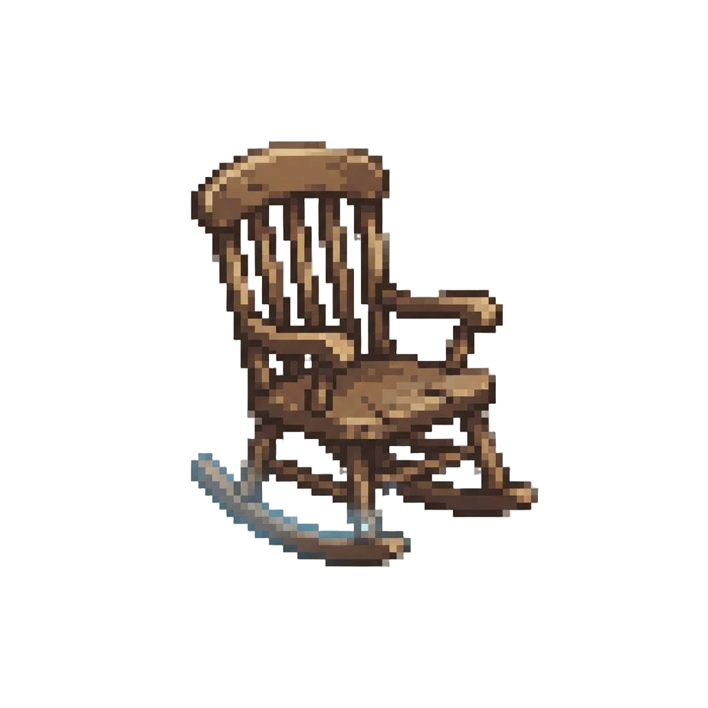 An Old Rocking Chair Moving on Its Own