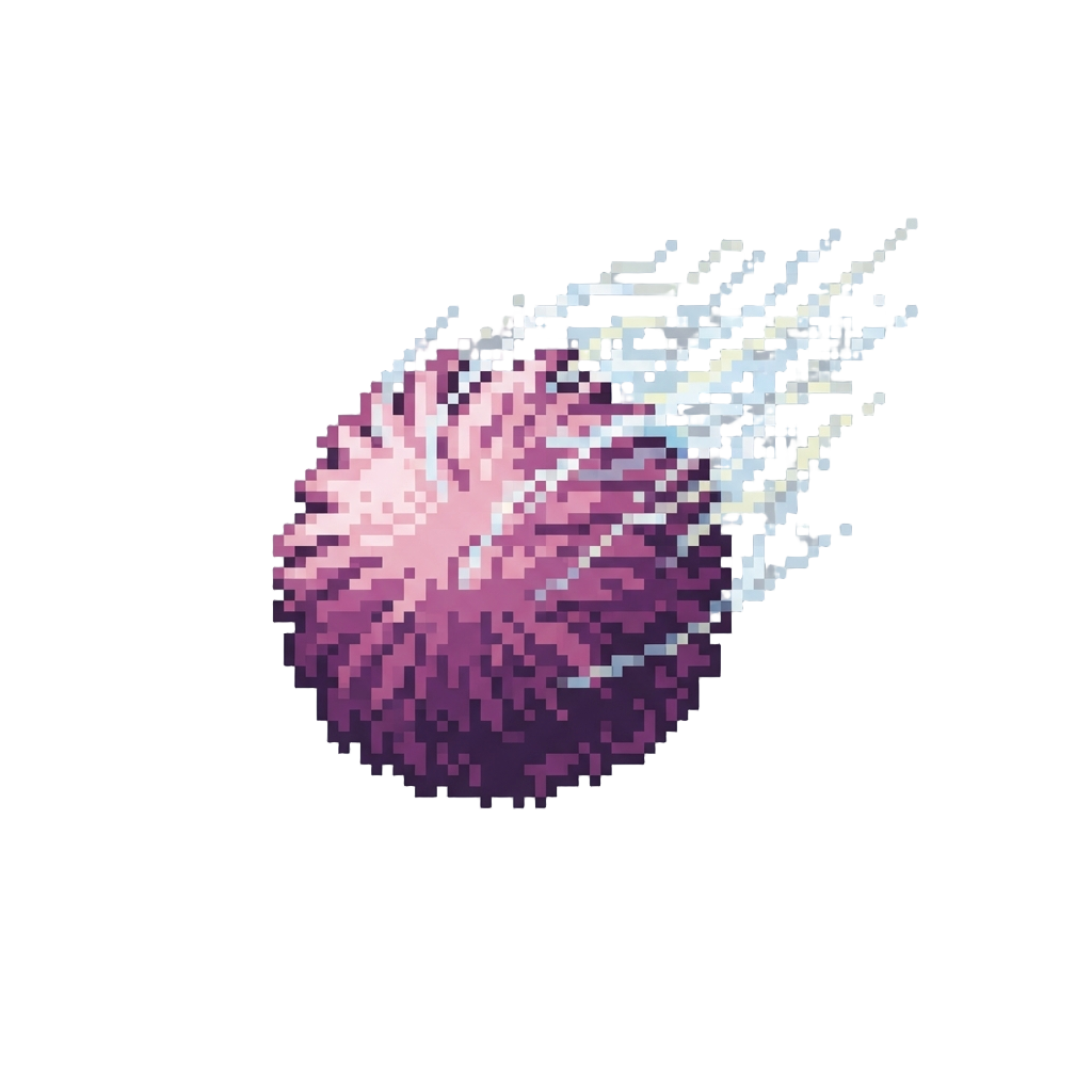 A Wild Static-charged Puffball Blowing in Fake Wind