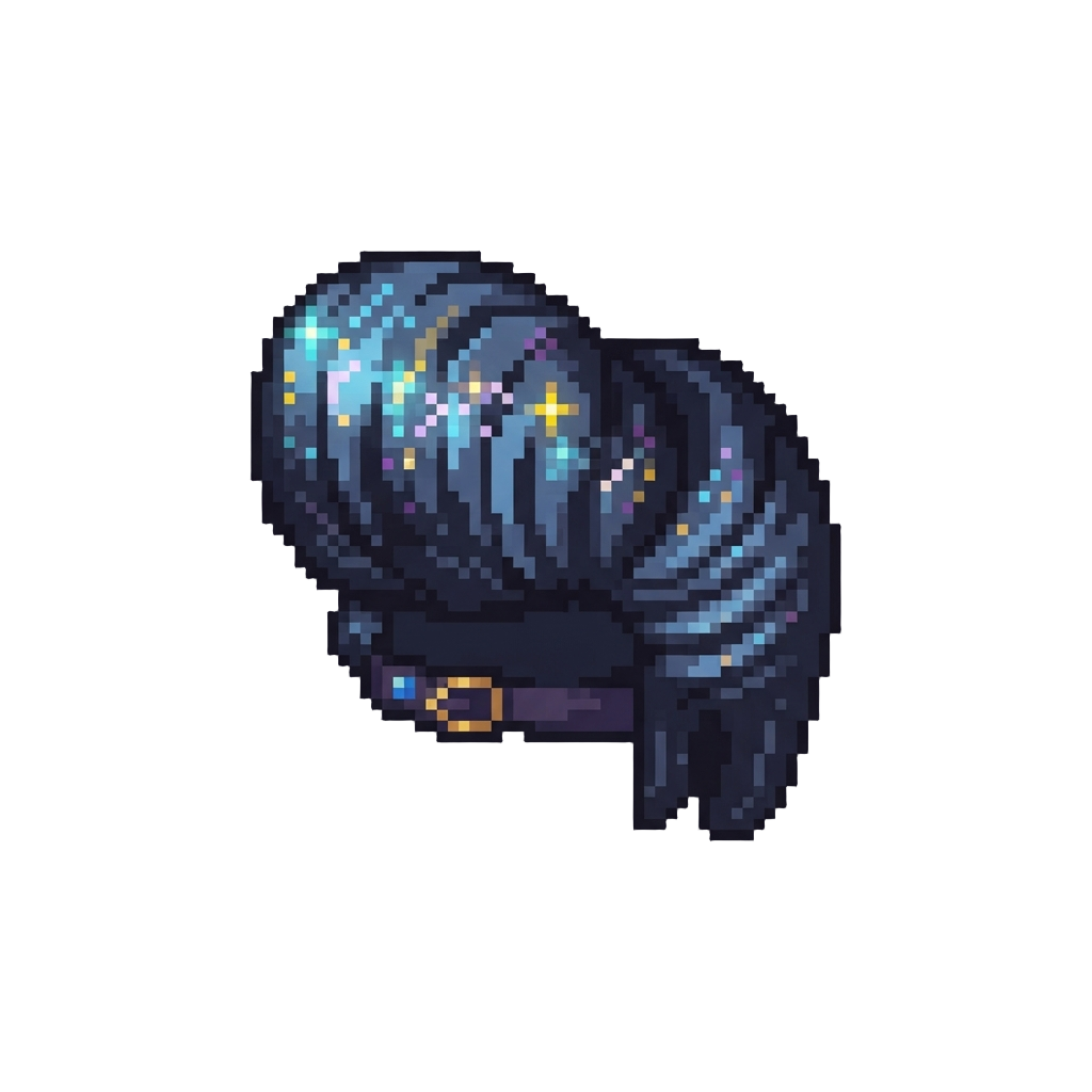 A Towering Glittery Disco Pompadour