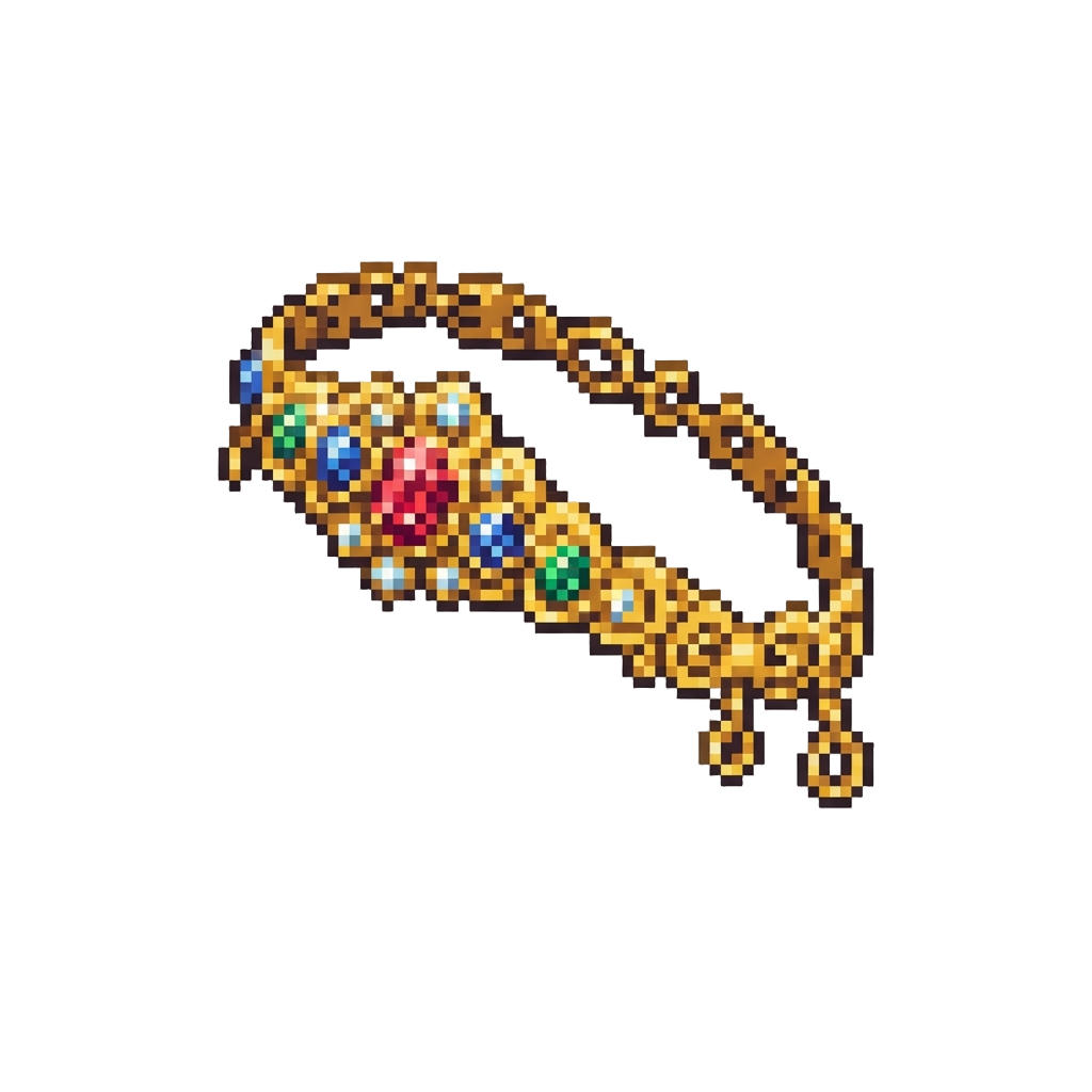 A Glittering Jewel-encrusted Headpiece Spin