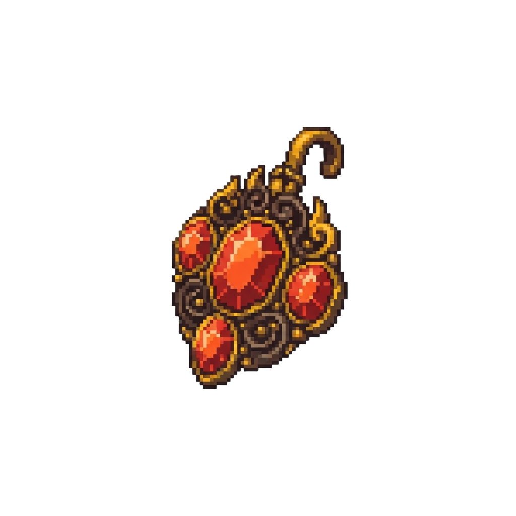 A Fiery Garnet Hip Accent