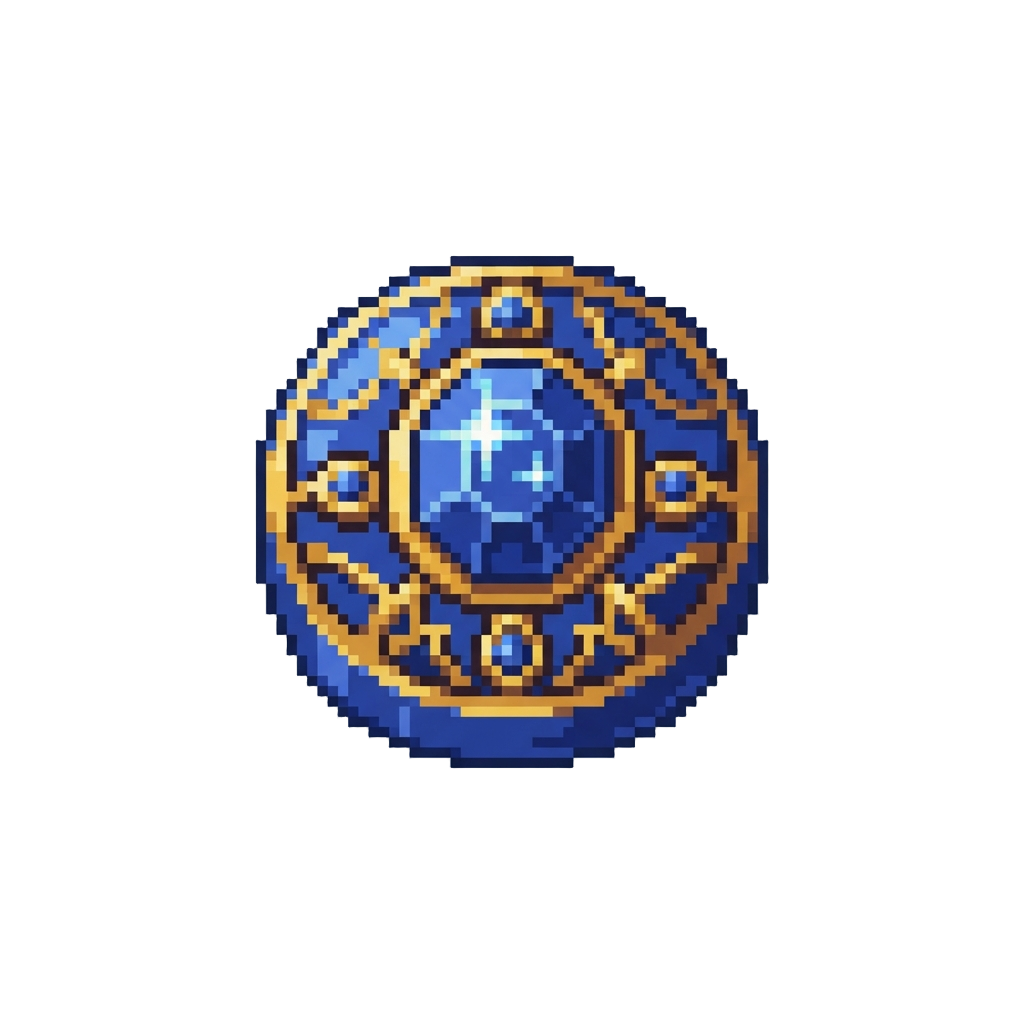 A Sparkling Lapis Chest Circle