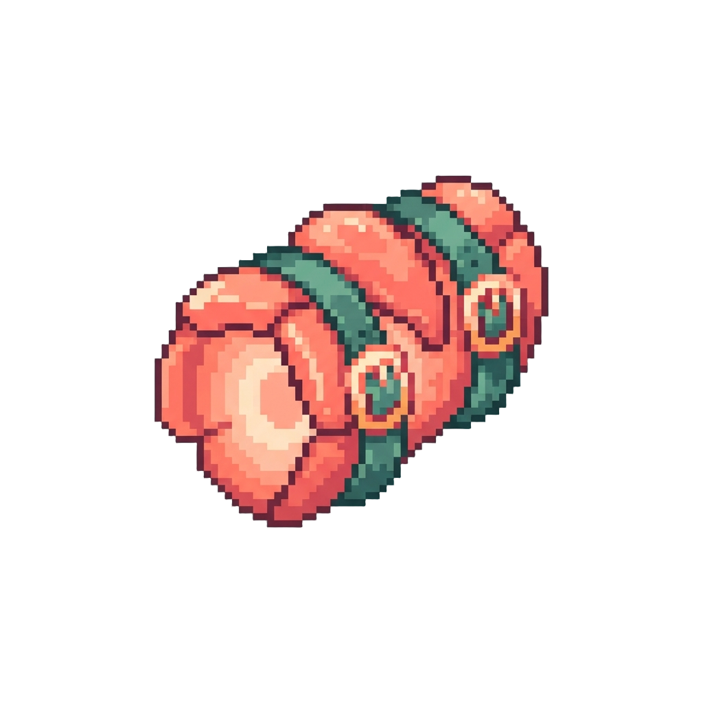 A Glowing Coral Shoulder Roll