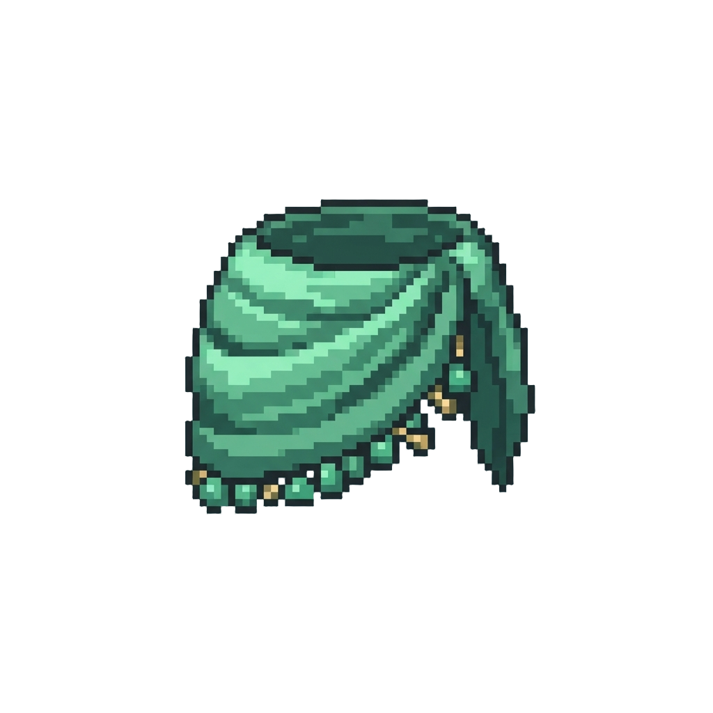 A Shimmering Jade Hip Shimmy