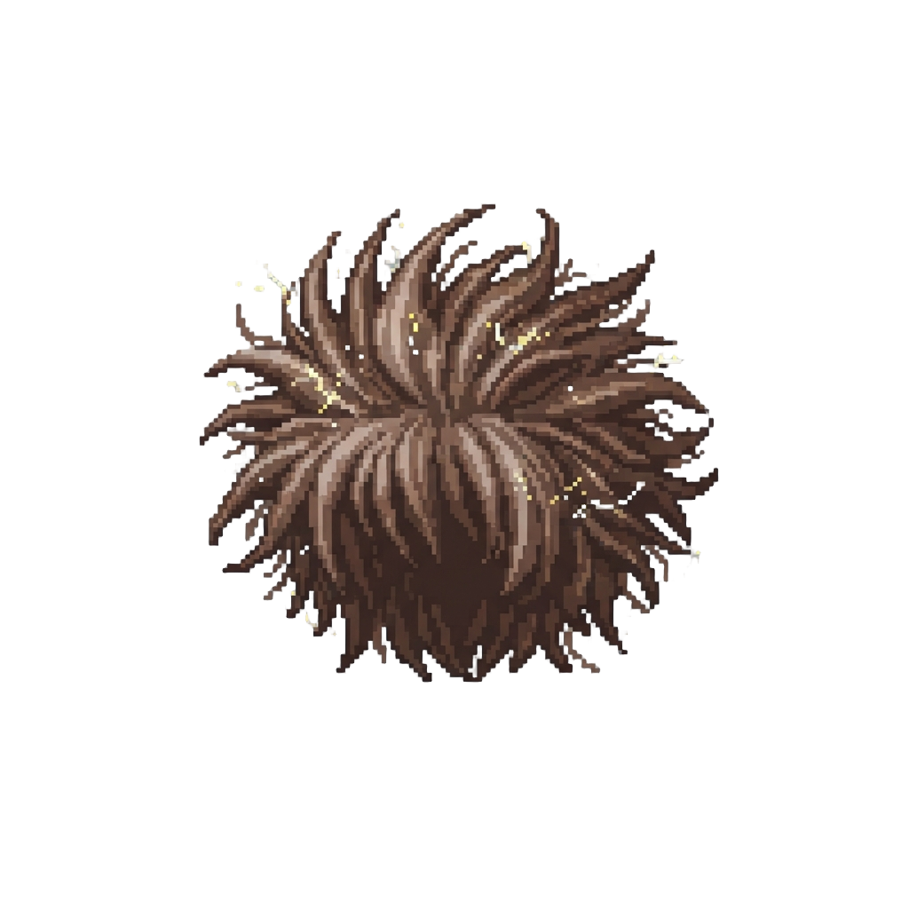 Frizzy Static-charged Hair Standing Straight Up